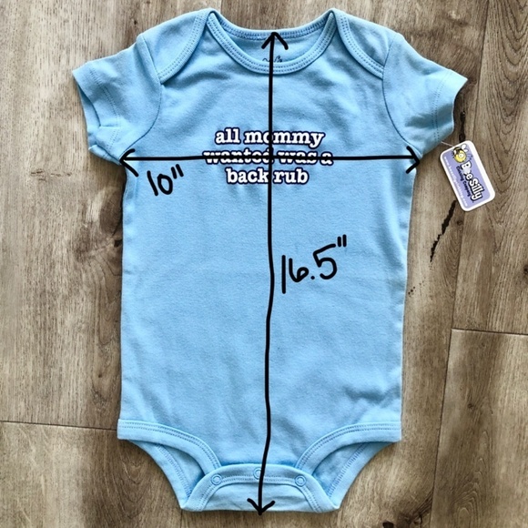 Baby, Onesie, Blue, Funny, Graphic, ONESIE, Size 6-12 MTS, New With Tags - Picture 7 of 7